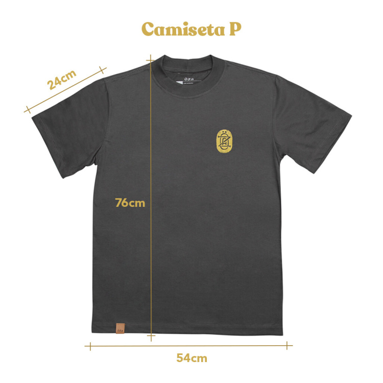 Camiseta Oversized Be Strong | Chumbo